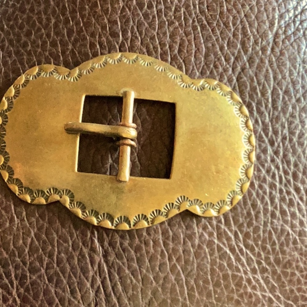 Concho Buckle Old Native American Copper buckle unworn